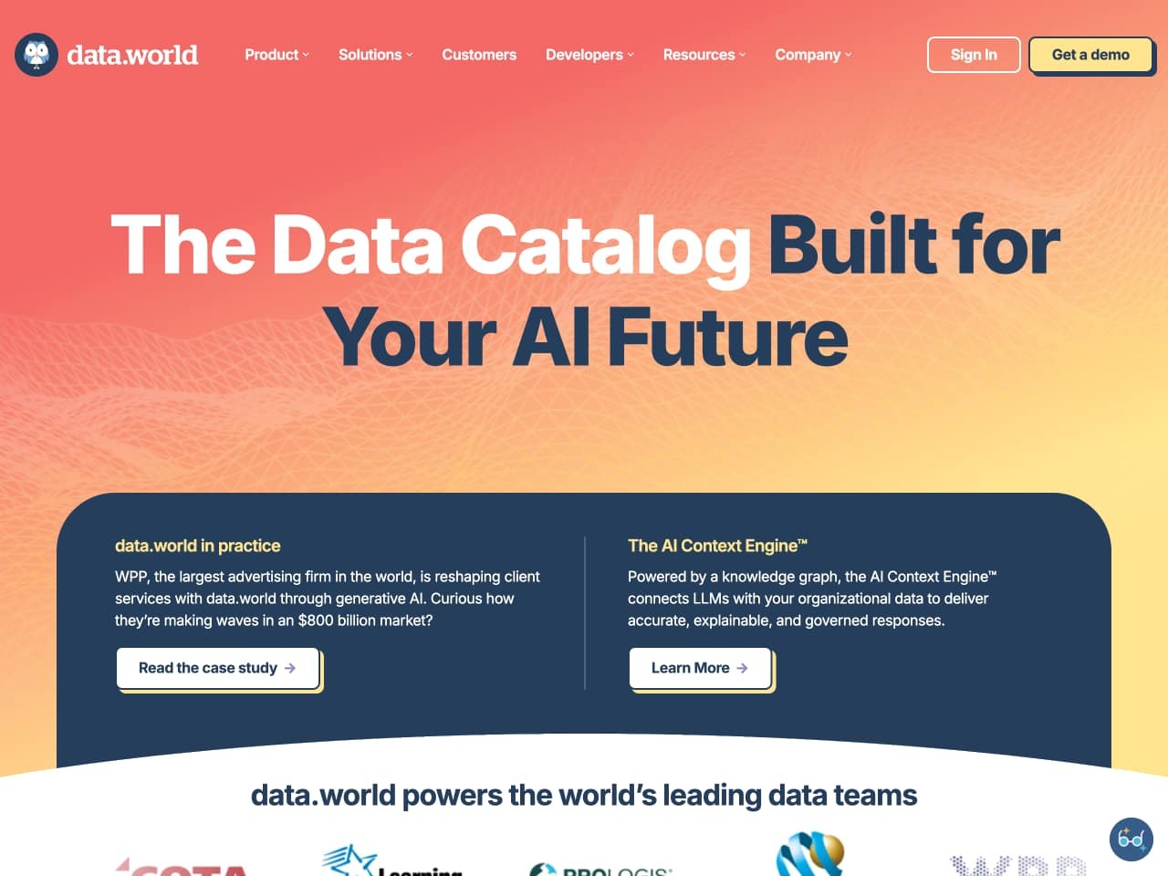 A screenshot of dataworld-homepage.jpg